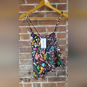 New Women's Easy Triangle Tankini Swim Top. Size L